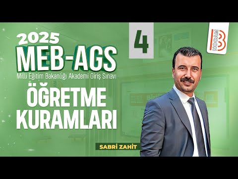 13) MEB - AGS - Teaching Theories 4 - Sabri ZAHİT - 2025