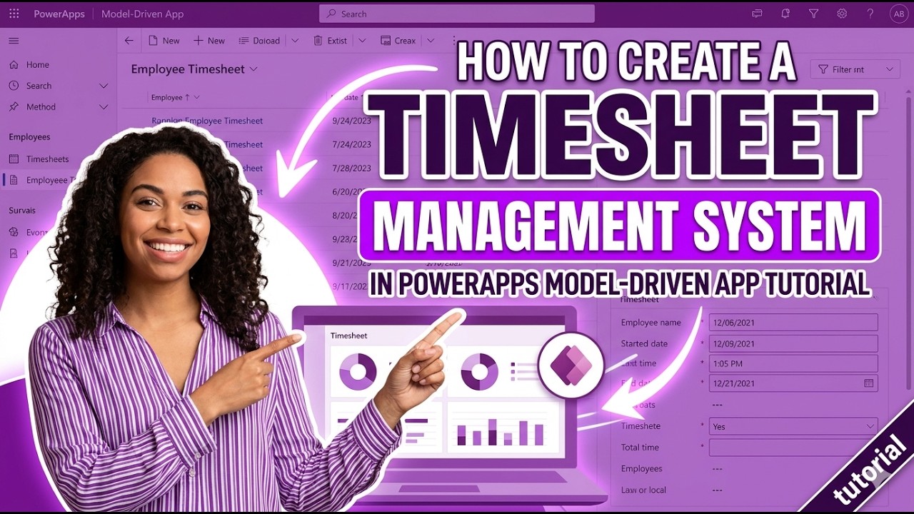 How to Create a Timesheet Management System in PowerApps Model Driven App Tutorial