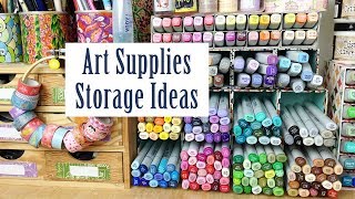Art Supplies Storage Ideas: How I Store Copic Markers, Washi Tape, Pencils - Storage Solutions