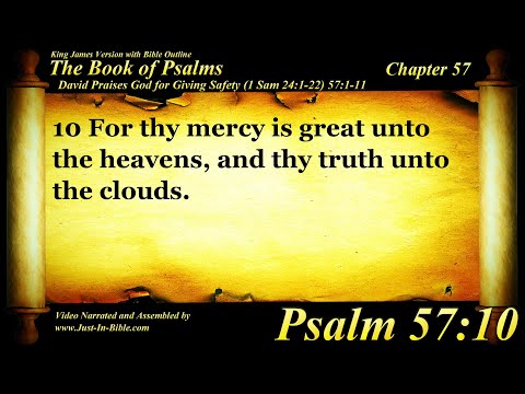 The Book of Psalms | Psalm 57 | Bible Book #19 | The Holy Bible KJV Read Along Audio/Video/Text