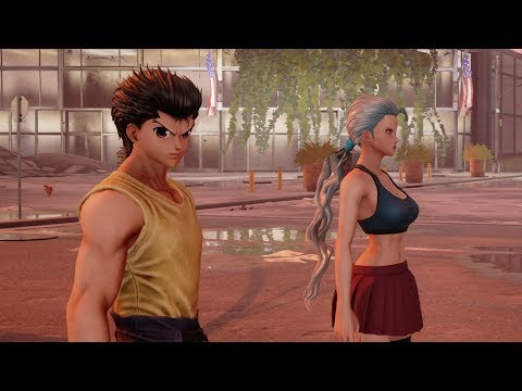 Jump Force - Venoms attack Yusuke while Investigating Destroyed City  (HD)
