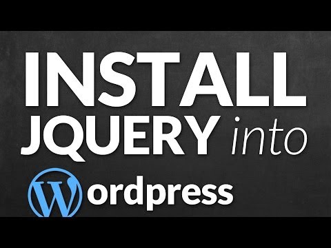 comment installer jquery wordpress