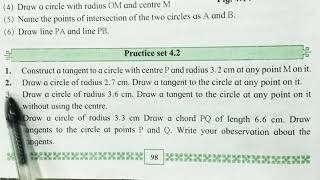 Practice Set 4.2 Geometry Class10  Maths part 2 Geometric Construction Class 10th Maths 2 J.Sir