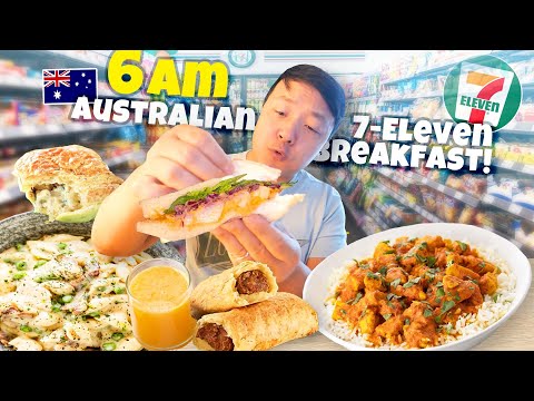 6 am Australian 7-ELEVEN Breakfast & the ULTIMATE Meat & Seafood Buffet in Melbourne Australia