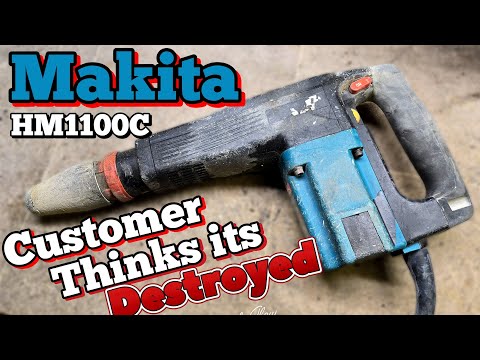 Customer thinks his 20 year old Makita HM1100C Hammer is destroyed. ITS NOT ANYMORE.