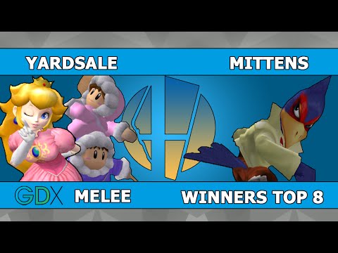 Smash @ GDX [Melee] Yardsale (Peach, Ice Climbers) vs Mittens (Marth, Falco) - Winners Top 8
