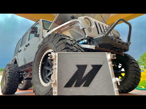 Como reemplazar un Radiador en un Jeep Wrangler JK | Como instalar radiador Mishimoto