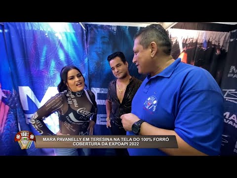 Mara Pavanelly é entrevistada pelo 100% Forró na Expoapi 2022