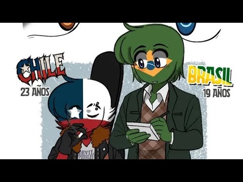 Moder Au Chile y Brasil 🇧🇷💕🇨🇱 #contryhumans #doblajes 