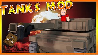 EXPLOSIVE TANK FIGHT Mod!? | Minecraft - Mod Battle