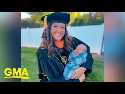 This Mom Gives Birth And Walks In Graduation In 24 Hours!