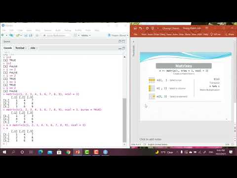 [R-AMAT1011-TMU] Passo 1: Các phép toán e ma trận