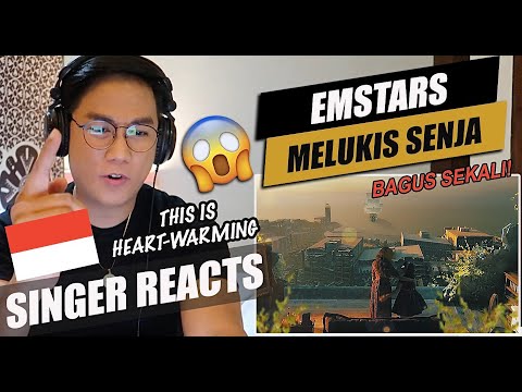 EmSTARS - Melukis Senja | Official Music Video | SINGER REACTION