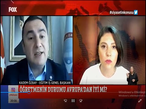 Genel Başkanımız Kadem Özbay,Cumhurbaşkanı Erdoğan`ın açıklamalarında öğretmenlerin maddi ve özlük haklarının gerçeğin tam tersini ifade ettiğini Fox Tv Anahaber`de değerlendirdi. | EĞİTİM İŞ
