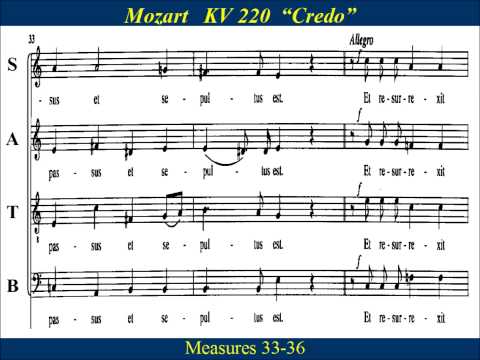 Mozart - KV 220 -3  Credo - Tenor