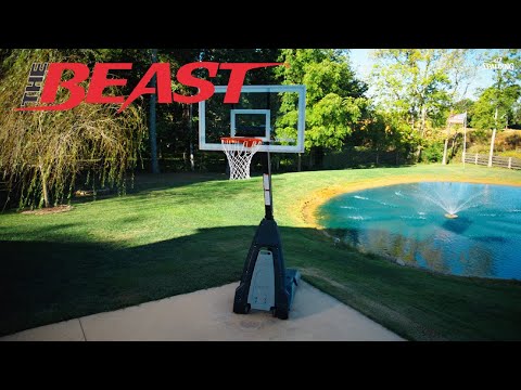 Spalding The Beast 54" Portable Basketball Hoop | Your Home Court Advantage