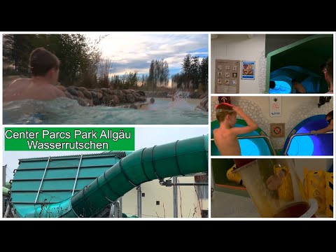 Wasserrutschen im Aqua Mundo des Center Parcs Park Allgäu - Leutkirch