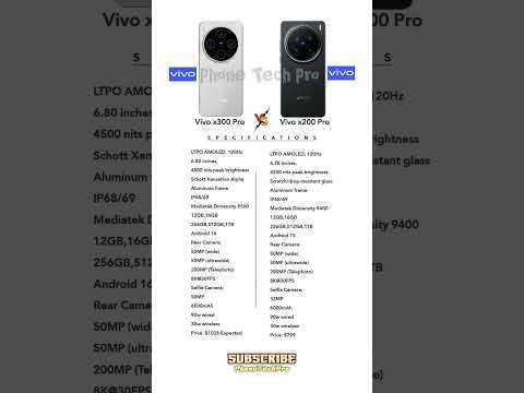 Vivo x200 Pro vs Vivo x300 Pro