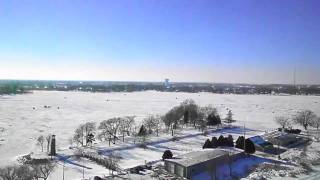 preview picture of video 'Winter FPV - Oshkosh Wisconsin Asylum Bay Lake Winnebago'
