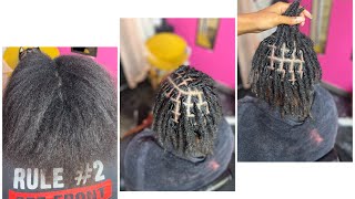 Instant Locs (Straight Relaxed hair)