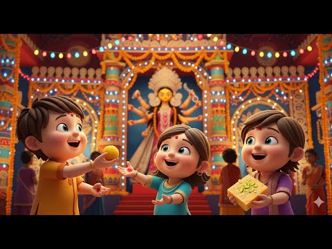 Durga Puja Songs || Tiny Diny Rhymes