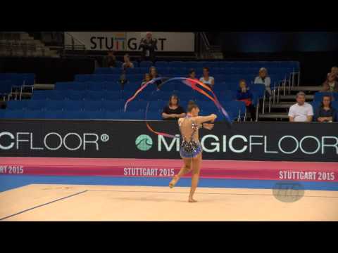 Rafaela COIMBRA VALENTE (POR) 2015 Rhythmic Worlds Stuttgart - Qualifications Ribbon