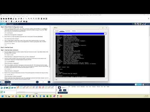 CCNA1-ITNv7 - 2.3.7 Packet Tracer - Navigate the IOS