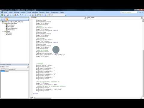 Excel VBA 108 Fusionner deux macros