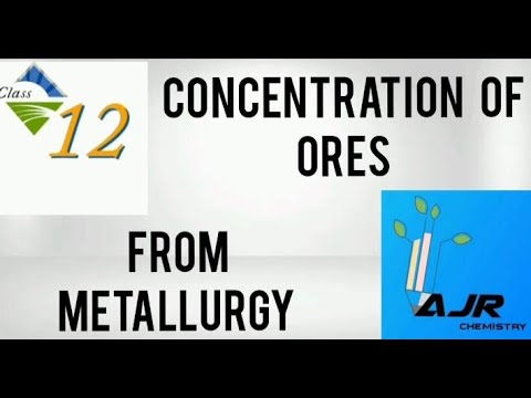 CONCENTRATION   OF  ORES  IN  METALLURGY