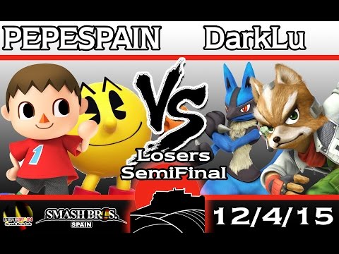 [#5SMAlicante] PEPESPAIN (Villager/PAC-MAN) vs Darklu (Lucario/Fox) - Losers Semifinal