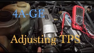 Toyota 4AGE : How to adjust the TPS / Throttle Position Sensor (AE86)