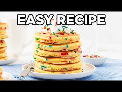 These Birthday Pancakes are a Hit With Kids | Funfetti Pancake Recipe