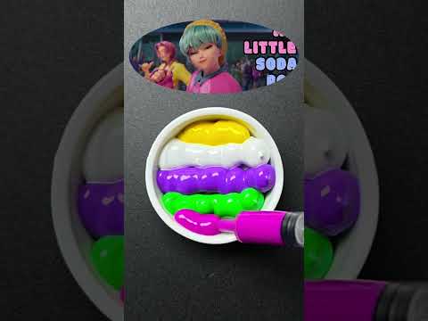 KPop Demon Hunters X Soda Pop X Colormixing #satisfying #colormixing #kpopdemonhunters #sodapop