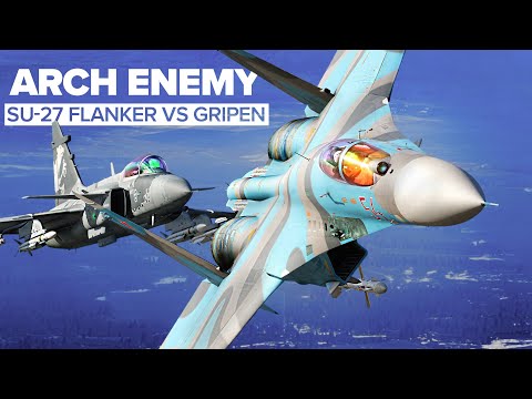 SU-27 Flanker VS Gripen Dogfight | DCS World