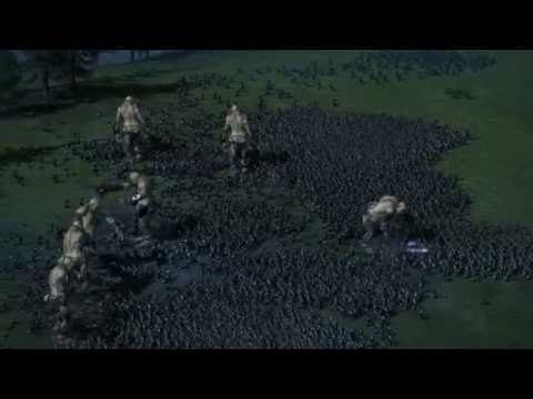 18720 SKELETON SPEARMEN vs 20 GIANTS - Total War: WARHAMMER