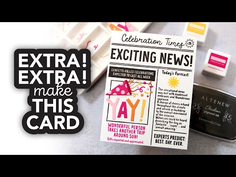 It's a newspaper… it's a card… IT'S BOTH!