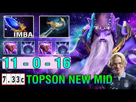 Topson plays [DARK SEER] Mid New Meta Build Echo Sabre + Aghanim Scepter Unstopable 11Kill 0 Death