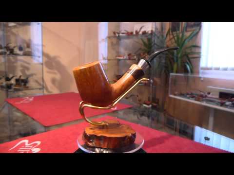 Pipa in radica half bent freehand - www.paronellipipe.it