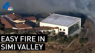 Easy Fire Burns Near Reagan Library | NBCLA