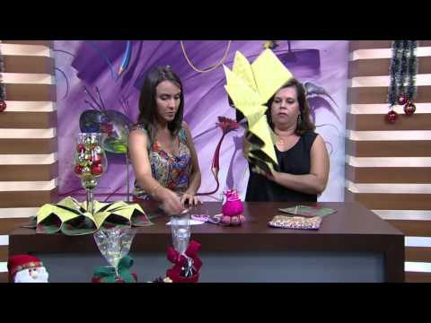 Mulher.com - 21/12/2015 - Centro de mesa natalina - Jully Malzoni