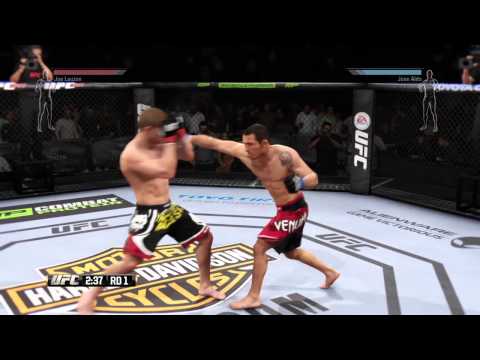 EA UFC 2015 Red Belt JLo beat down Aldo.
