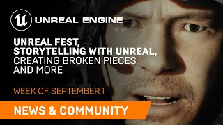 Look like building models from "Fall" kit. Real time. Nice.（00:02:07 - 00:02:56） - News and Community Spotlight | September 1, 2022 | Unreal Engine