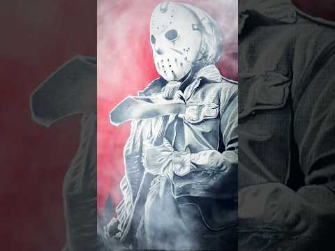 Drawing Jason Voorhees From Friday 13th 🪓