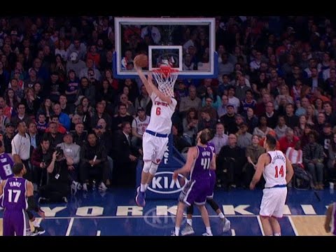 Porzingis Throws Down Two Dunks vs Kings | 12.04.16