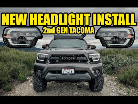 Alpha Rex Nova Series Headlight Install on 2nd Gen Toyota Tacoma + How to Change DRL Amber or White!