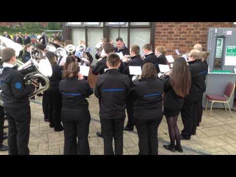 Besses Boys Band playing Ravenswood at Aldwinians RUFC, Whit Friday 2015