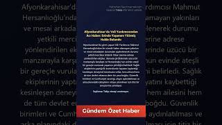 Afyonkarahisar'da Vali Yardımcısından Acı Haber: Evinde Yaşamını Yitirmiş Halde 