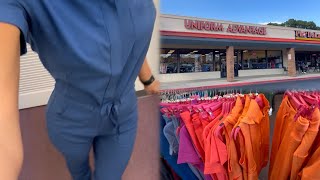 Come SCRUB Shopping with me! | Trying on Uniforms, Med Couture, Hypothesis, Heart Soul…