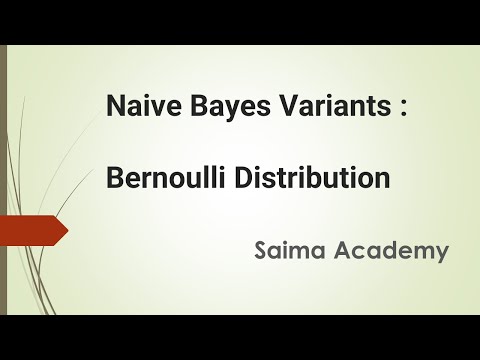 What is Naive Bayes Variants Bernoulli Naive Bayes l Bernoulli Distribution Urdu Hindi
