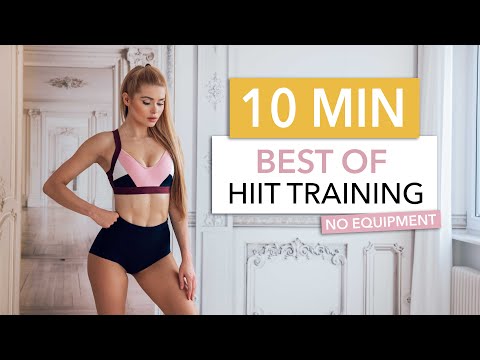 Фитнес 10 MIN BEST OF HIIT — a compilation of the best parts of my HIIT workouts — INTENSE I Pamela Reif